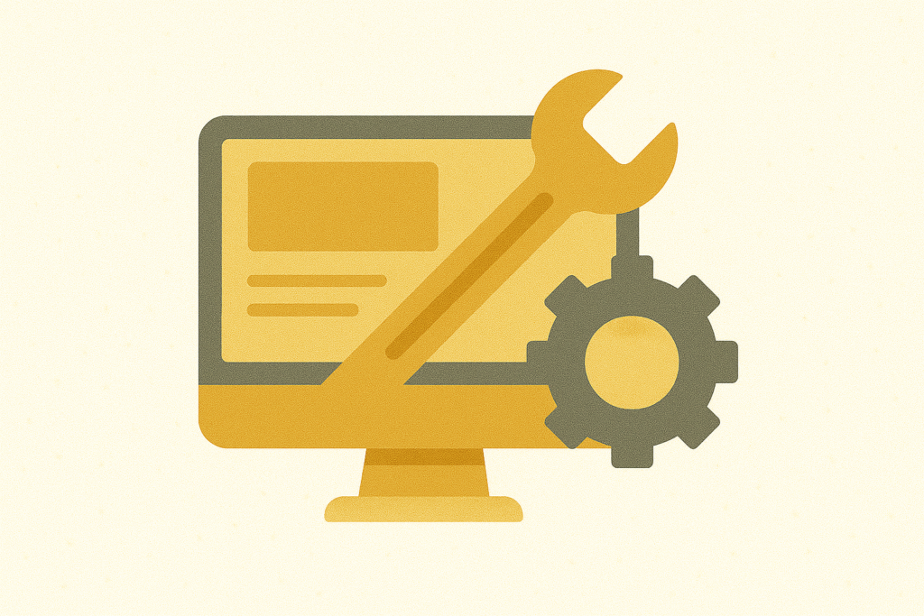 Wartung und Pflege Deiner Website oder Deines Shops.